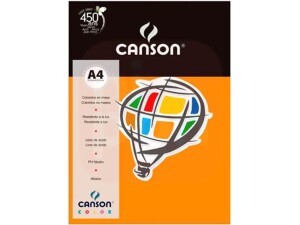 Papel Canson A4 180g Cenoura