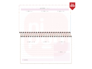 Agenda Espiral Semanal 16,7 x 8,9 cm Soho 2024