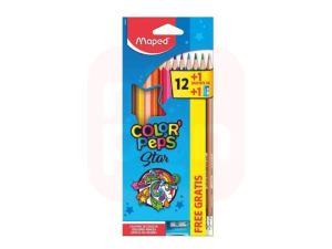 Lápis De Cor Color Peps 12 Cores + Apontador + Lápis Grafite