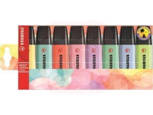 Marca Texto Stabilo Boss Original Pastel 8 Cores