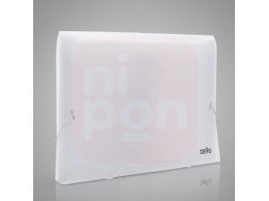 Pasta Sanfonada A4 12 Divisórias Dellofine Cristal - Dello